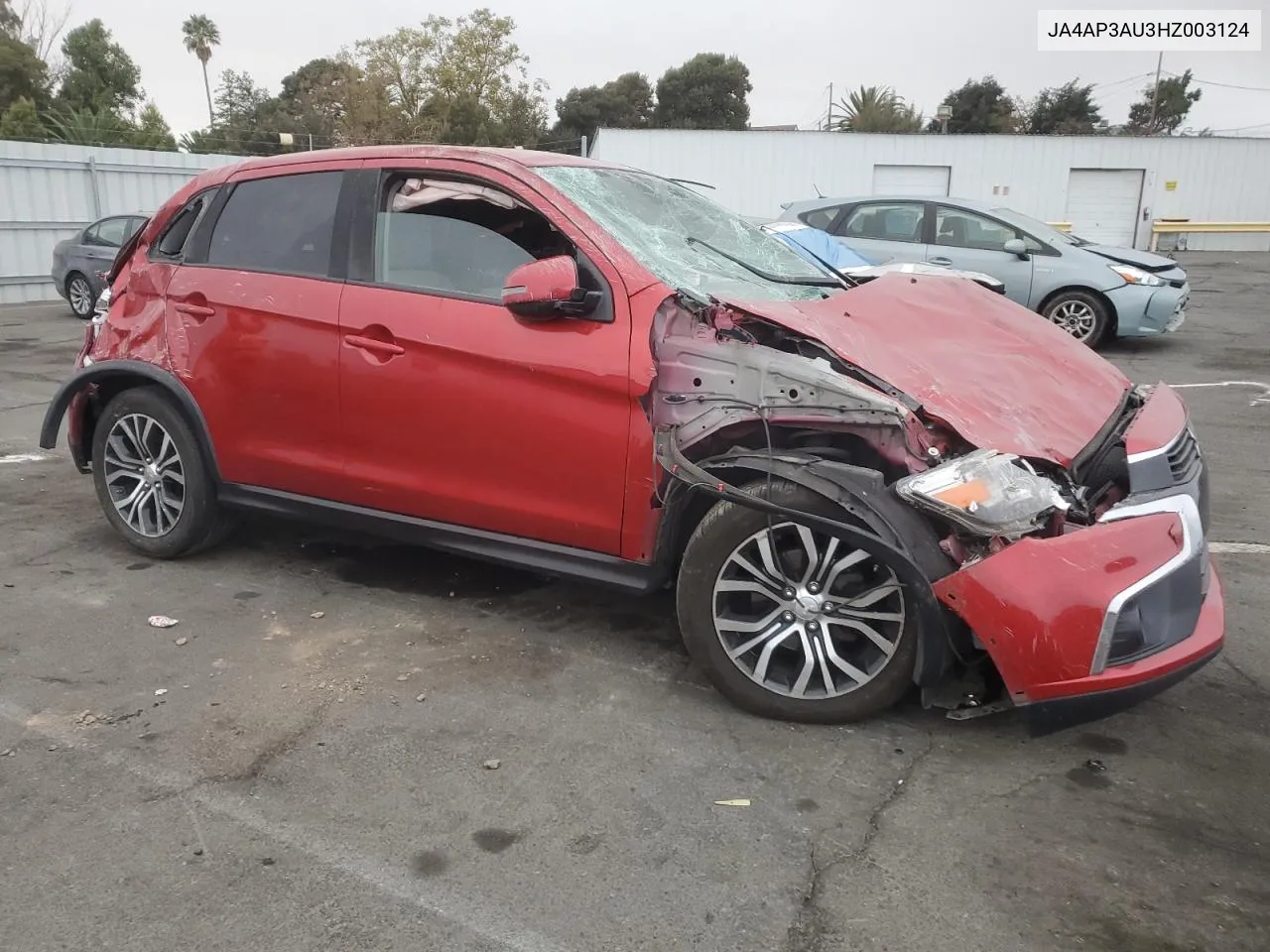 2017 Mitsubishi Outlander Sport Es VIN: JA4AP3AU3HZ003124 Lot: 79052284