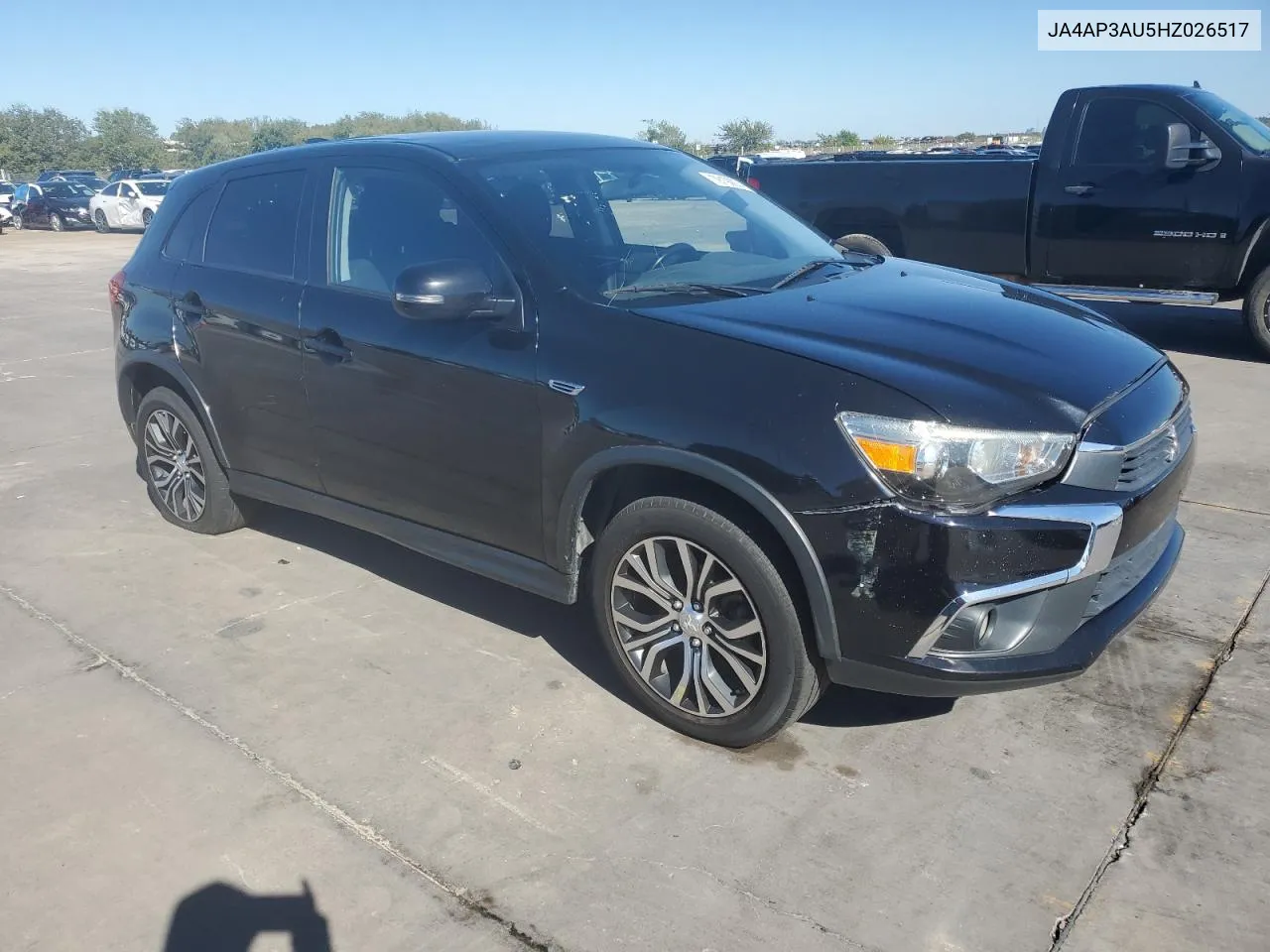 2017 Mitsubishi Outlander Sport Es VIN: JA4AP3AU5HZ026517 Lot: 79192974