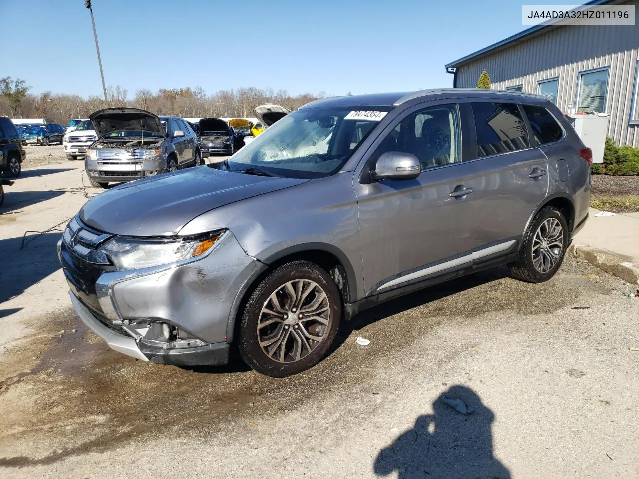 2017 Mitsubishi Outlander Se VIN: JA4AD3A32HZ011196 Lot: 79474354