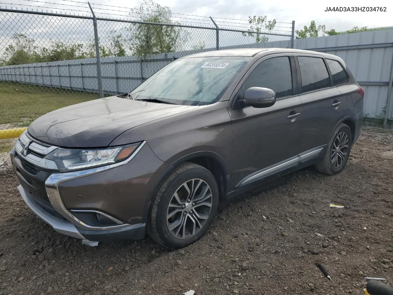 2017 Mitsubishi Outlander Se VIN: JA4AD3A33HZ034762 Lot: 80395574