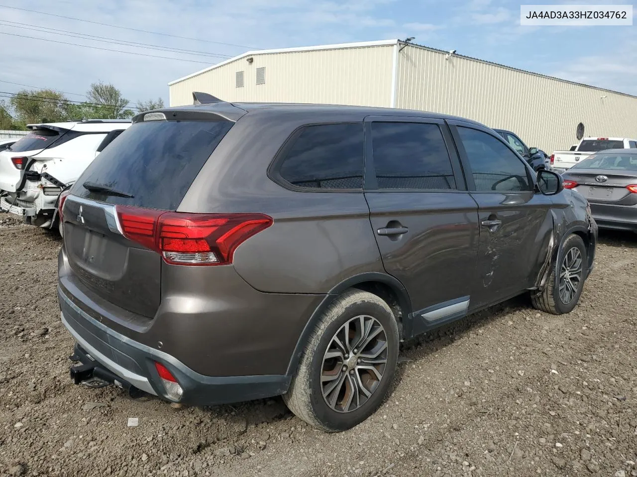 2017 Mitsubishi Outlander Se VIN: JA4AD3A33HZ034762 Lot: 80395574