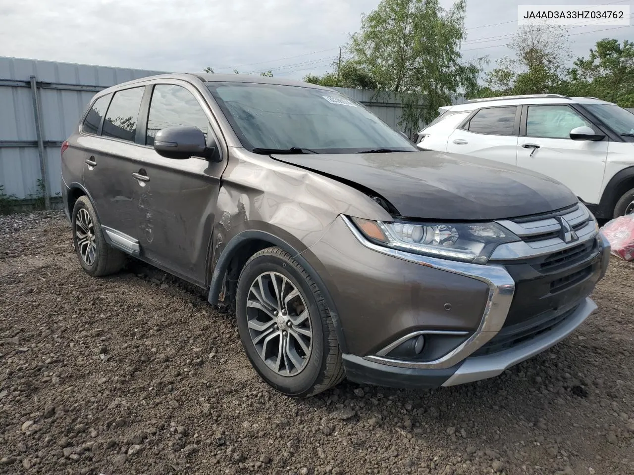 2017 Mitsubishi Outlander Se VIN: JA4AD3A33HZ034762 Lot: 80395574