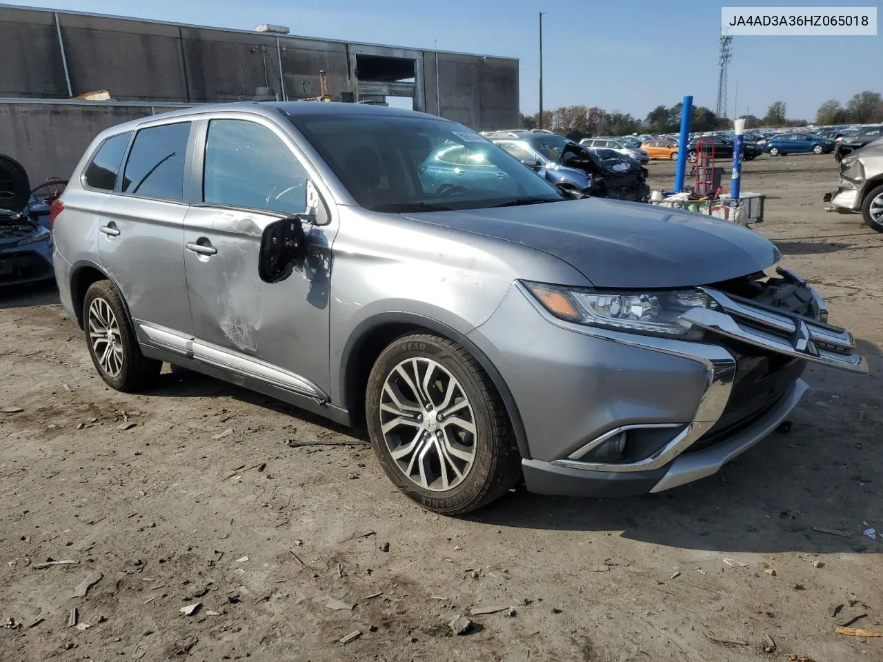 2017 Mitsubishi Outlander Se VIN: JA4AD3A36HZ065018 Lot: 80697444