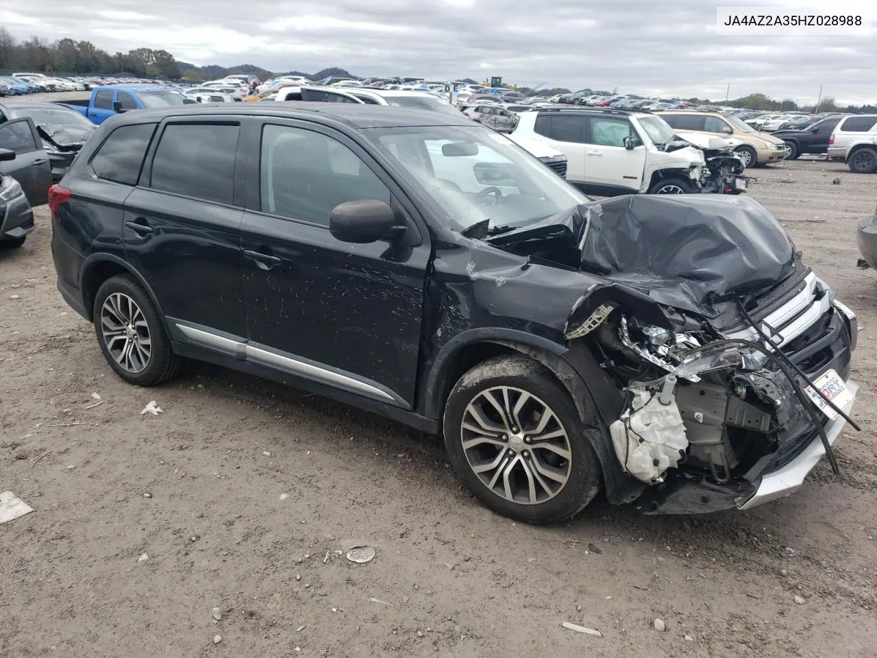 2017 Mitsubishi Outlander Es VIN: JA4AZ2A35HZ028988 Lot: 81033814