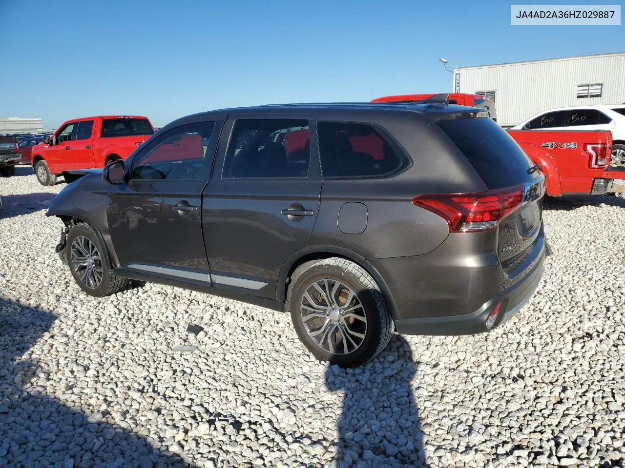 2017 Mitsubishi Outlander Es VIN: JA4AD2A36HZ029887 Lot: 81085744