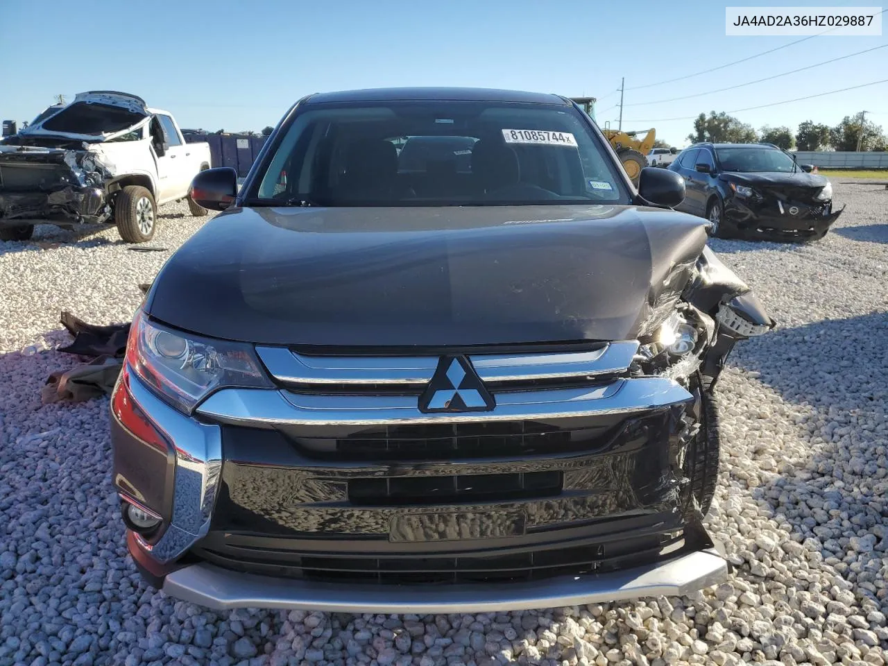 2017 Mitsubishi Outlander Es VIN: JA4AD2A36HZ029887 Lot: 81085744