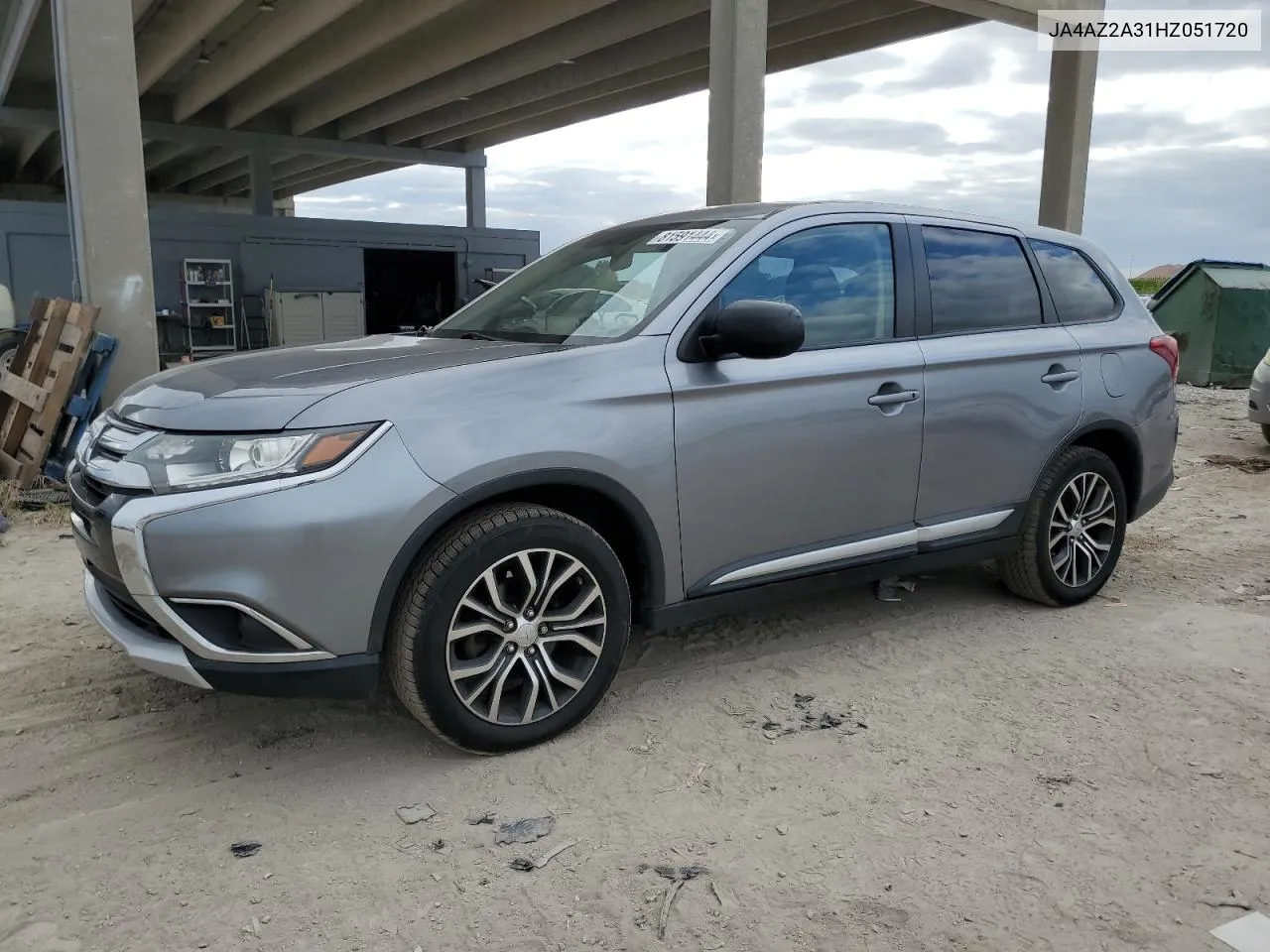 2017 Mitsubishi Outlander Es VIN: JA4AZ2A31HZ051720 Lot: 81591444