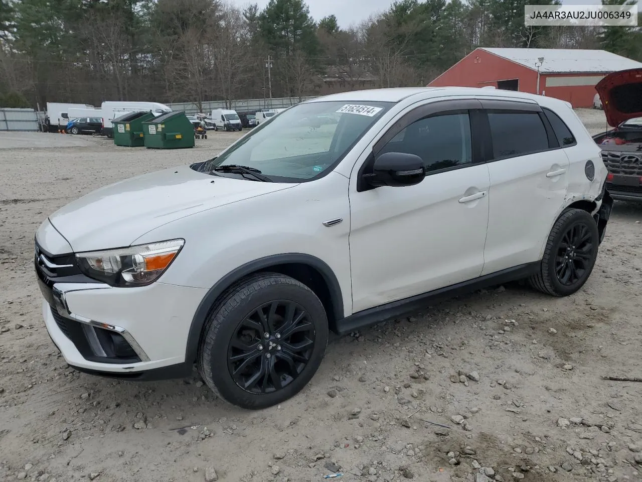 2018 Mitsubishi Outlander Sport Es VIN: JA4AR3AU2JU006349 Lot: 51624514