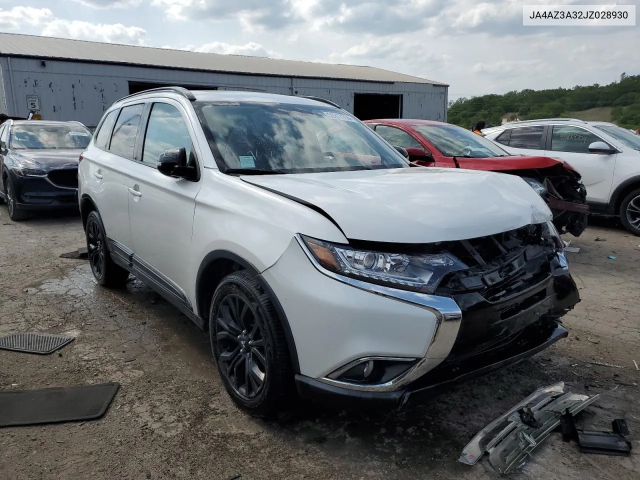 2018 Mitsubishi Outlander Se VIN: JA4AZ3A32JZ028930 Lot: 55317714