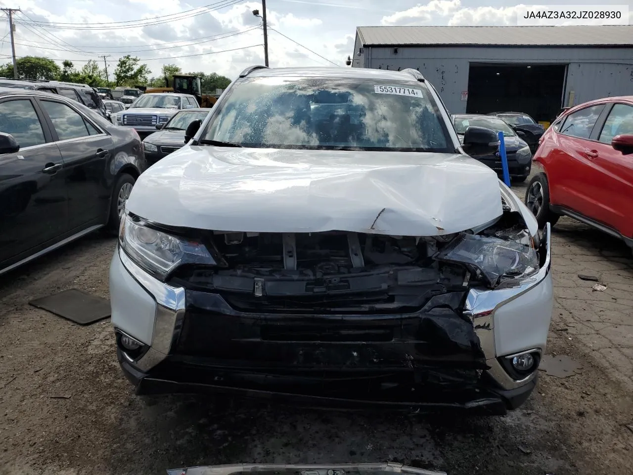 2018 Mitsubishi Outlander Se VIN: JA4AZ3A32JZ028930 Lot: 55317714