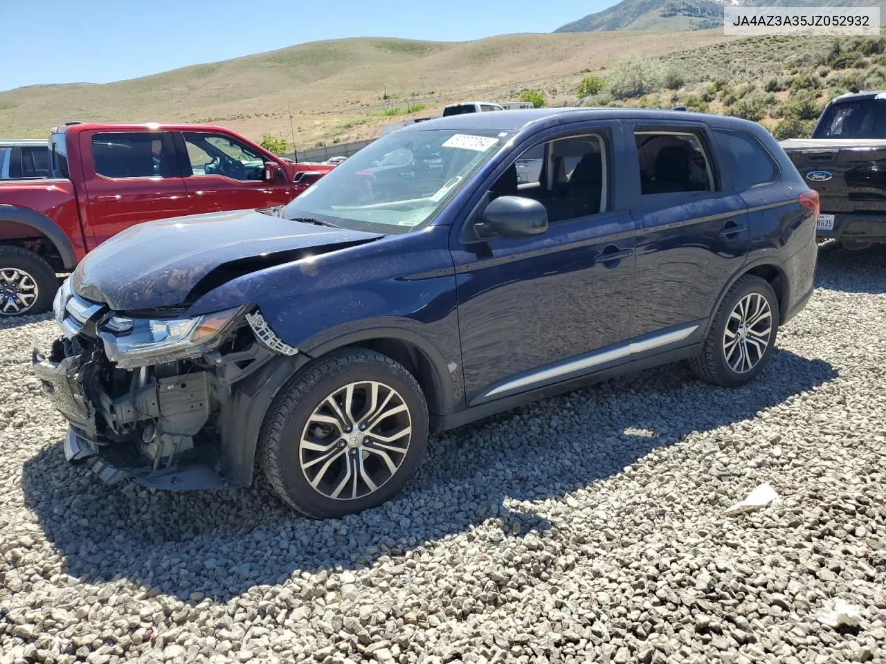 2018 Mitsubishi Outlander Se VIN: JA4AZ3A35JZ052932 Lot: 57707064