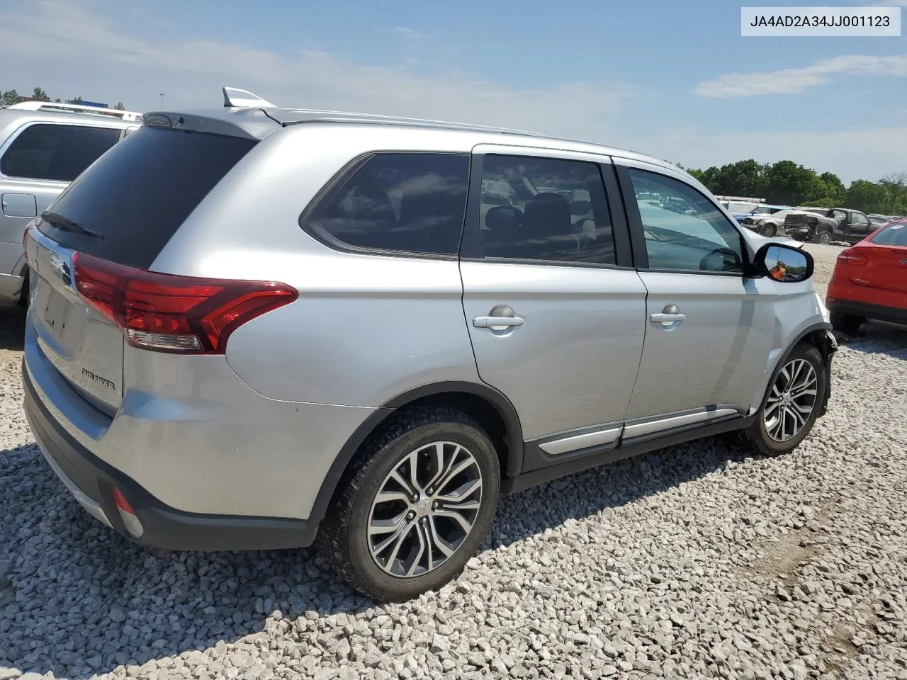 2018 Mitsubishi Outlander Es VIN: JA4AD2A34JJ001123 Lot: 58127374