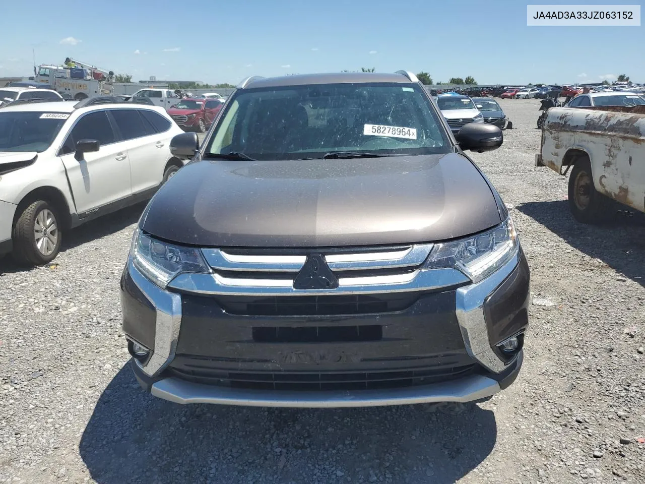 2018 Mitsubishi Outlander Se VIN: JA4AD3A33JZ063152 Lot: 58278964