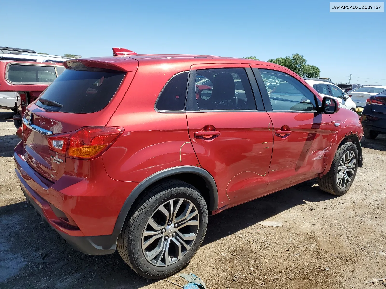 2018 Mitsubishi Outlander Sport Es VIN: JA4AP3AUXJZ009167 Lot: 61066254