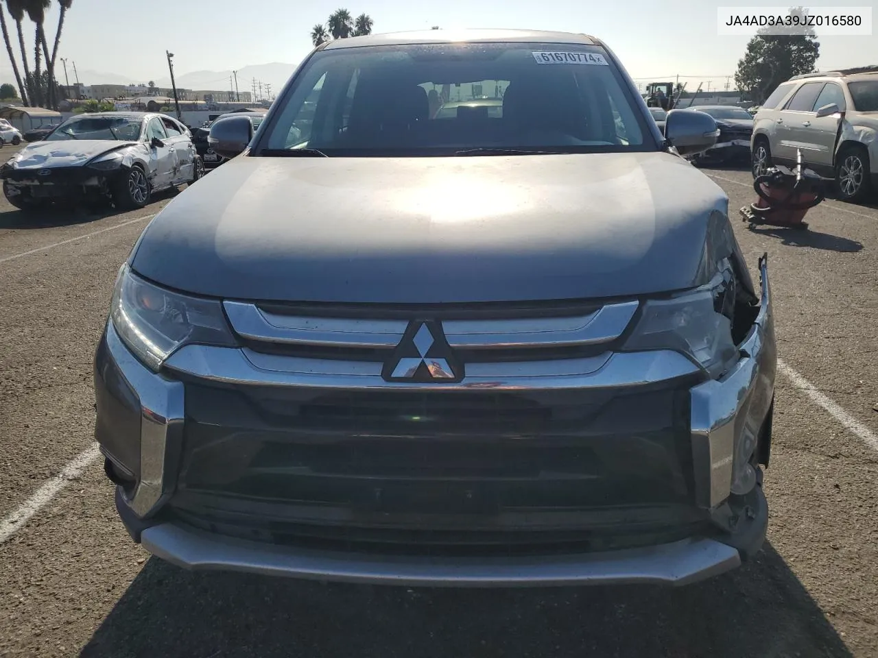 2018 Mitsubishi Outlander Se VIN: JA4AD3A39JZ016580 Lot: 61670774