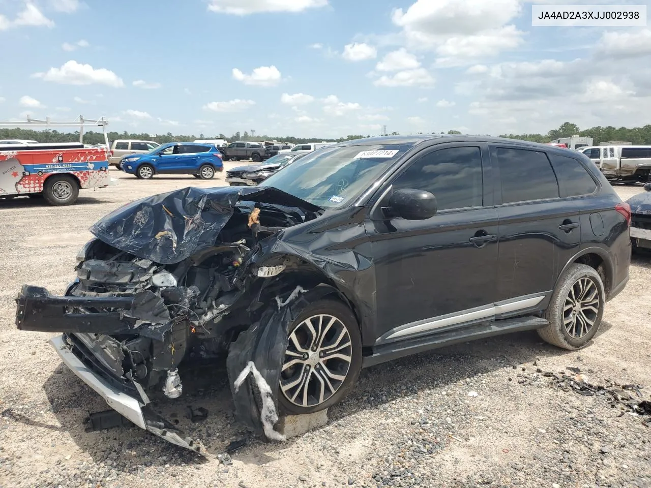 2018 Mitsubishi Outlander Es VIN: JA4AD2A3XJJ002938 Lot: 63027214