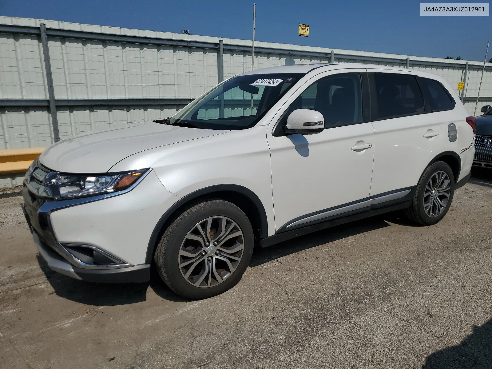 2018 Mitsubishi Outlander Se VIN: JA4AZ3A3XJZ012961 Lot: 63417404