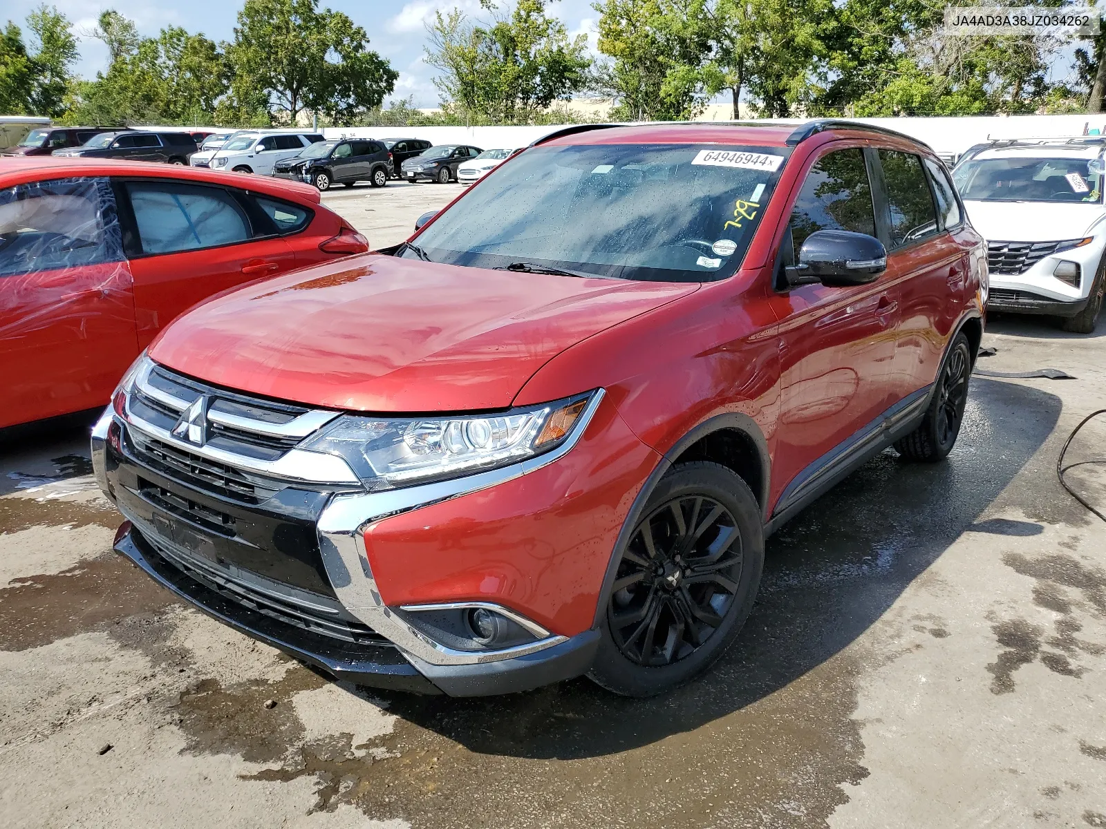 2018 Mitsubishi Outlander Se VIN: JA4AD3A38JZ034262 Lot: 64946944