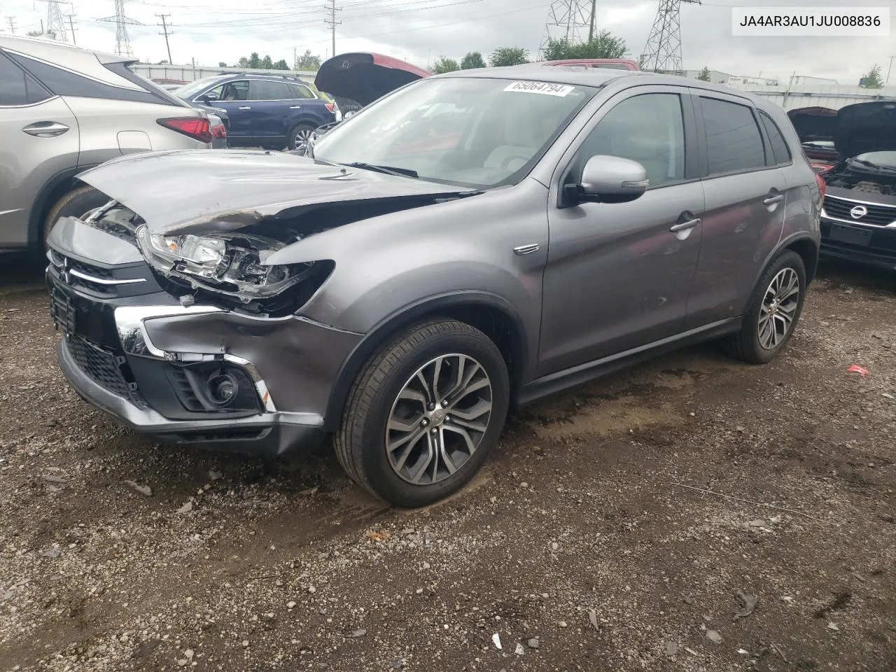 2018 Mitsubishi Outlander Sport Es VIN: JA4AR3AU1JU008836 Lot: 65064794