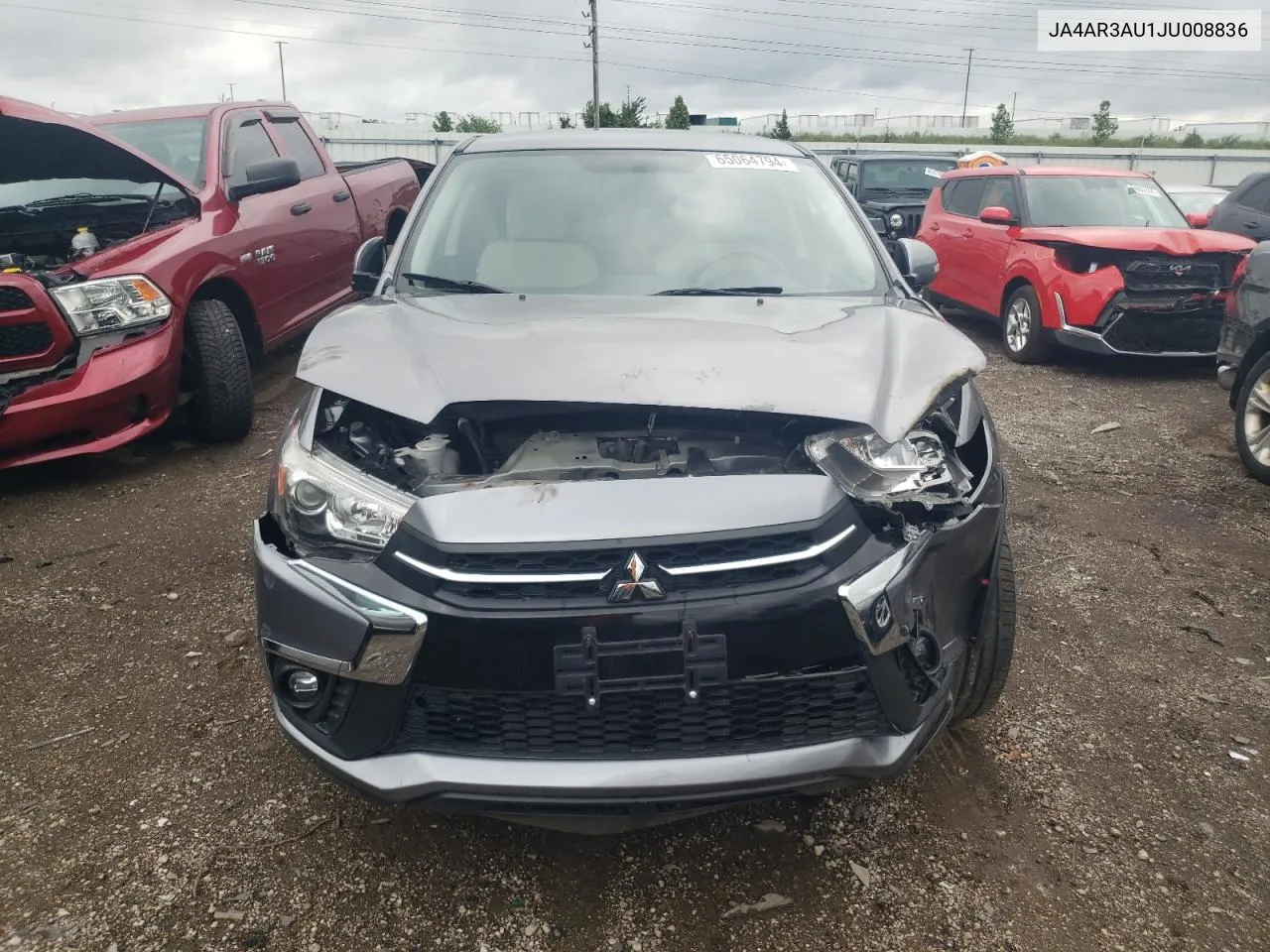 2018 Mitsubishi Outlander Sport Es VIN: JA4AR3AU1JU008836 Lot: 65064794