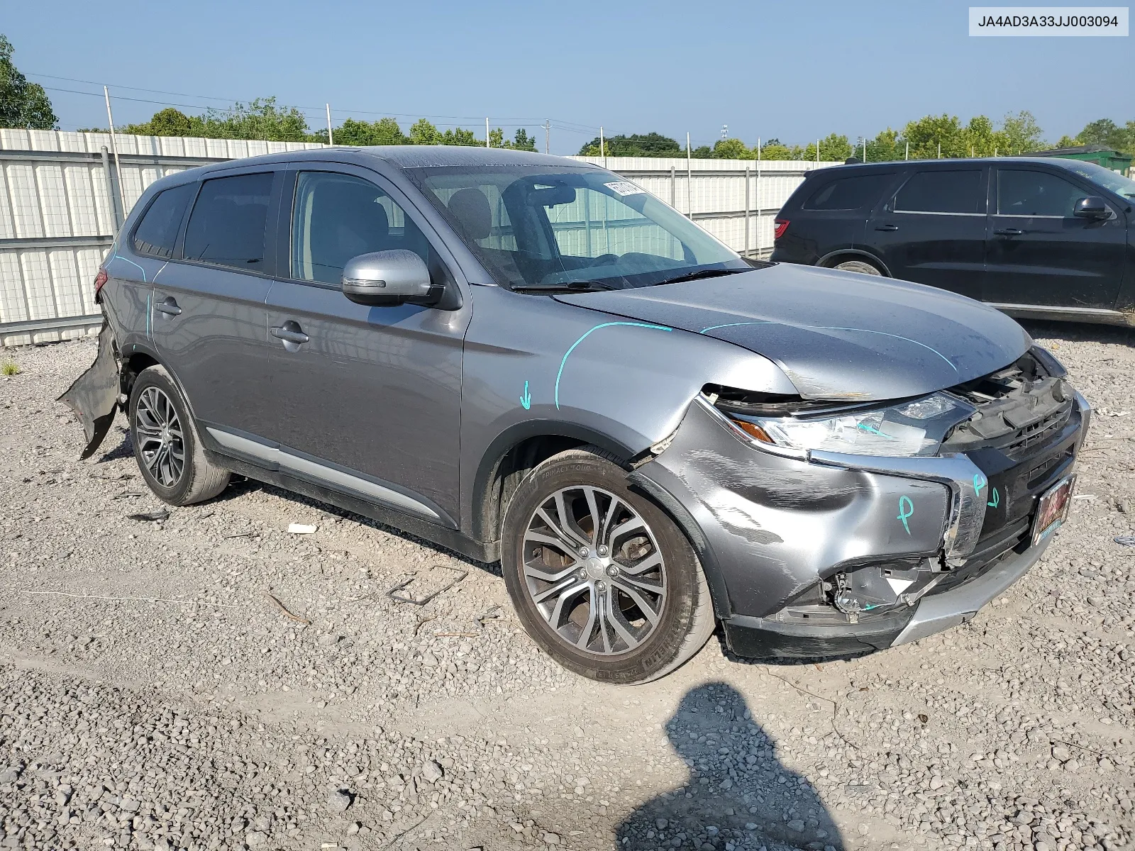 2018 Mitsubishi Outlander Se VIN: JA4AD3A33JJ003094 Lot: 65701764