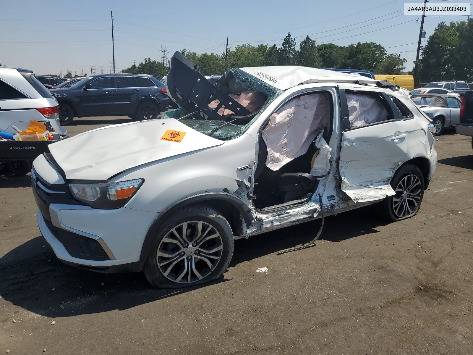 2018 Mitsubishi Outlander Sport Es VIN: JA4AR3AU3JZ033403 Lot: 65767634