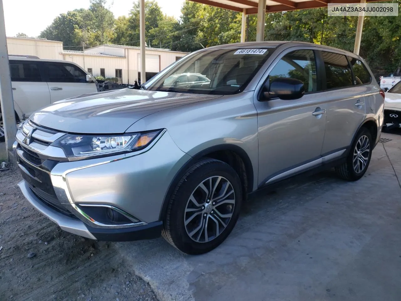 2018 Mitsubishi Outlander Se VIN: JA4AZ3A34JJ002098 Lot: 66181474