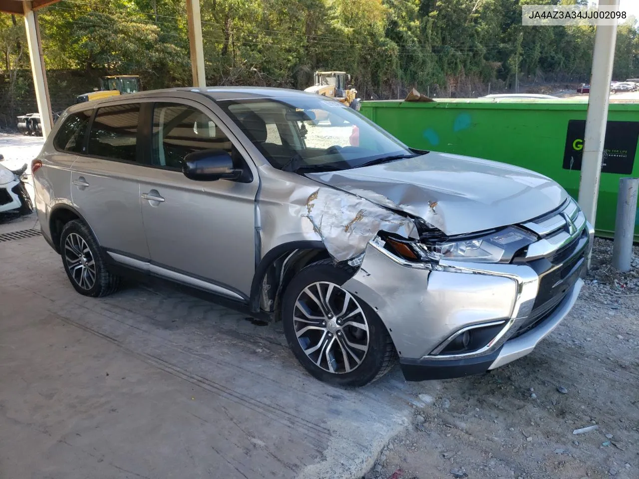 2018 Mitsubishi Outlander Se VIN: JA4AZ3A34JJ002098 Lot: 66181474