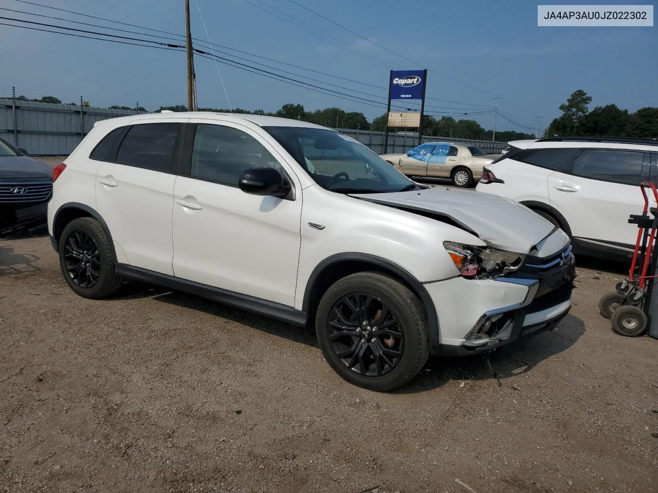 2018 Mitsubishi Outlander Sport Es VIN: JA4AP3AU0JZ022302 Lot: 66285044