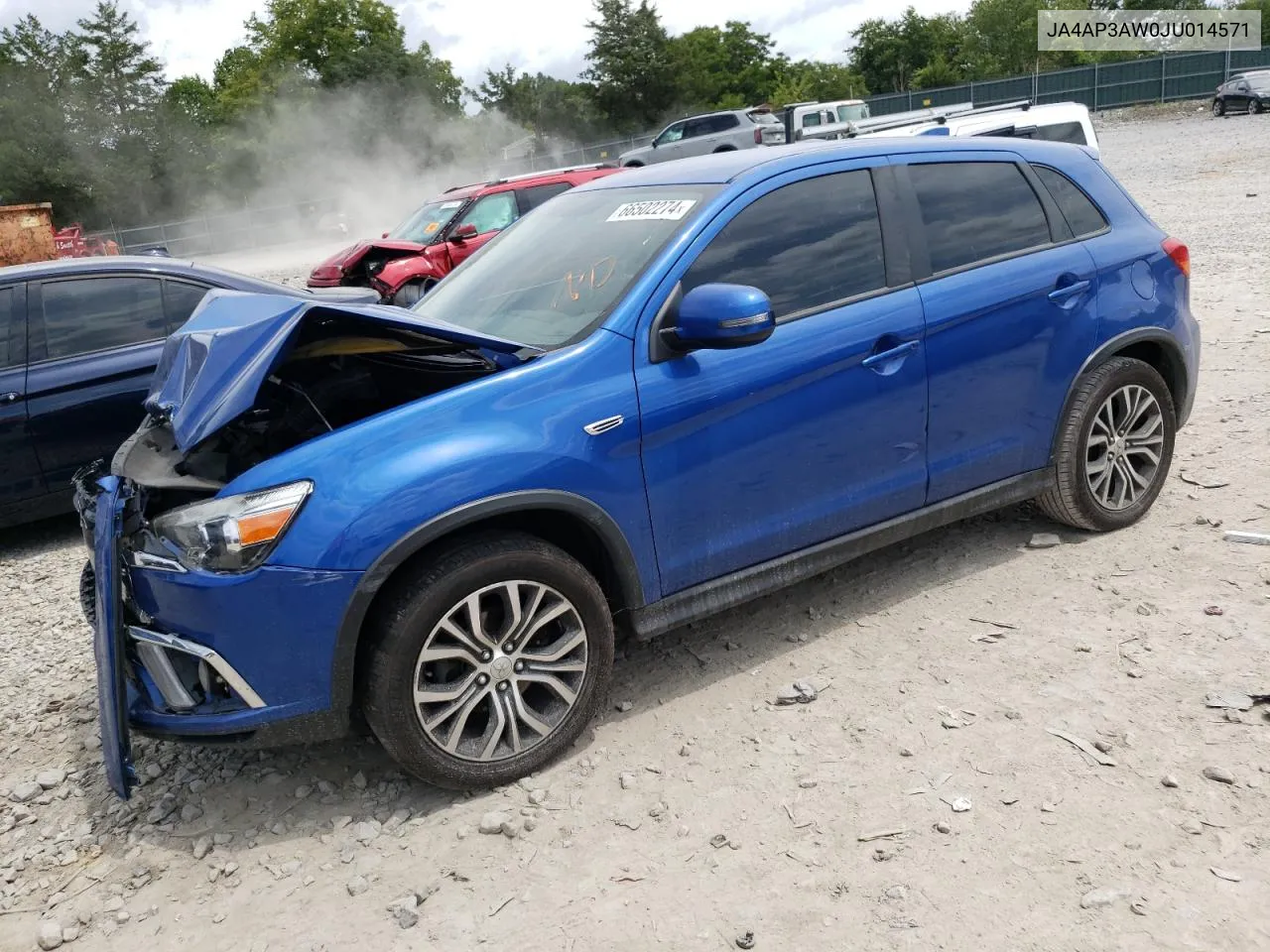 2018 Mitsubishi Outlander Sport Es VIN: JA4AP3AW0JU014571 Lot: 66502274