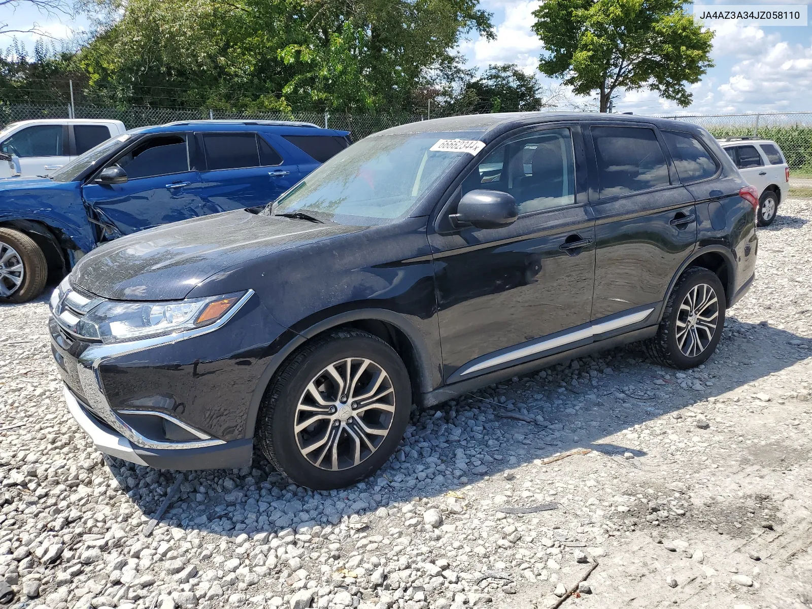 2018 Mitsubishi Outlander Se VIN: JA4AZ3A34JZ058110 Lot: 66662344