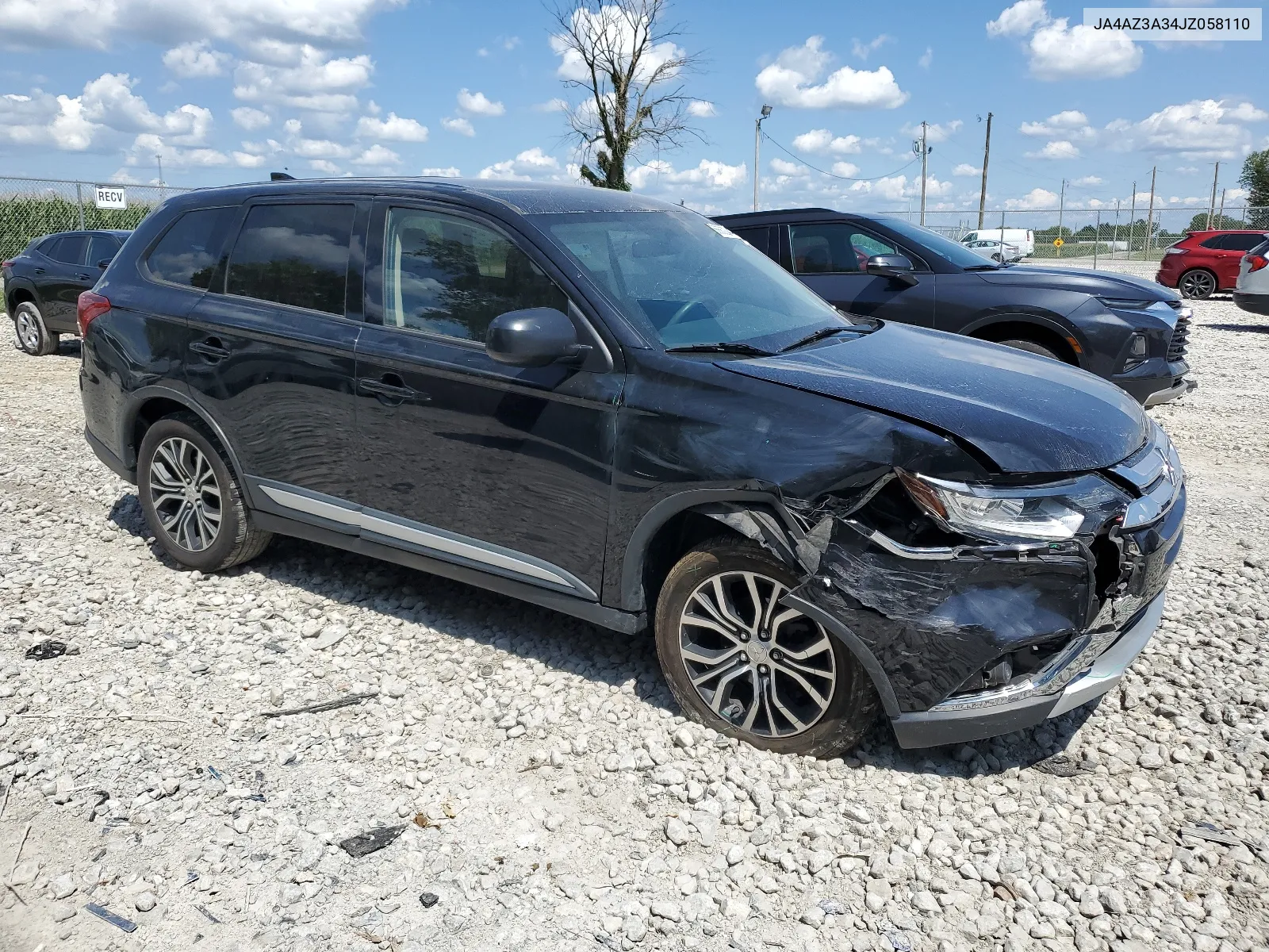 2018 Mitsubishi Outlander Se VIN: JA4AZ3A34JZ058110 Lot: 66662344