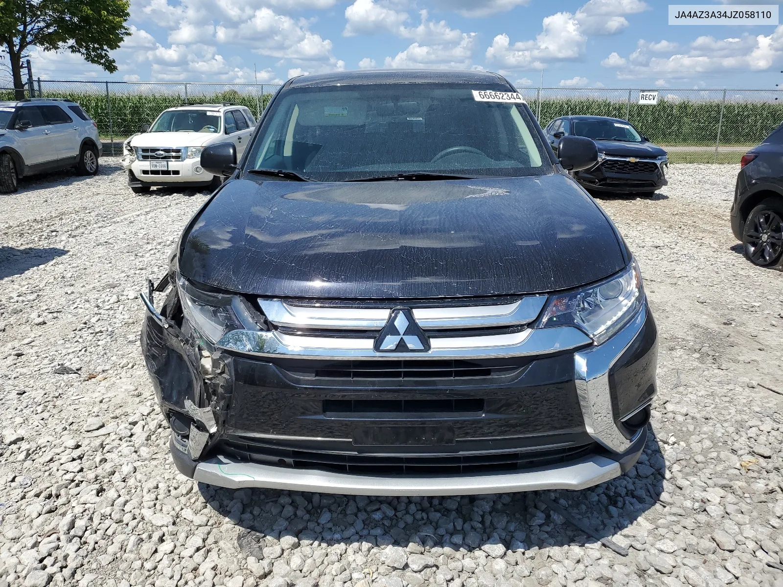 2018 Mitsubishi Outlander Se VIN: JA4AZ3A34JZ058110 Lot: 66662344