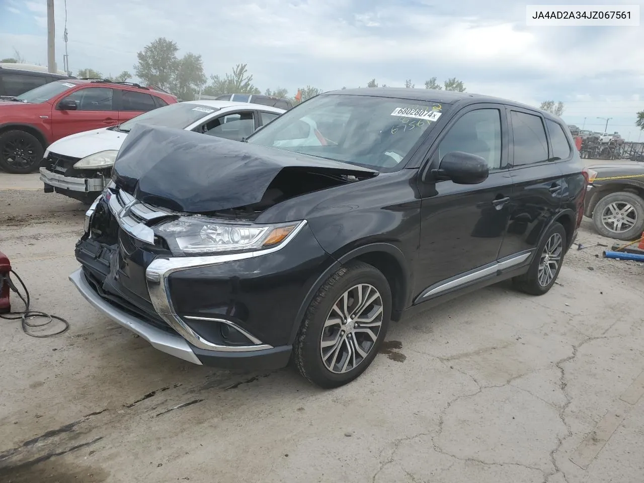 2018 Mitsubishi Outlander Es VIN: JA4AD2A34JZ067561 Lot: 68028074