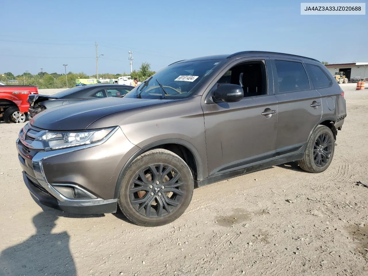 2018 Mitsubishi Outlander Se VIN: JA4AZ3A33JZ020688 Lot: 68101404