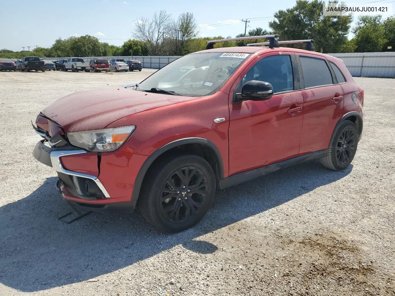 2018 Mitsubishi Outlander Sport Es VIN: JA4AP3AU6JU001421 Lot: 68457434