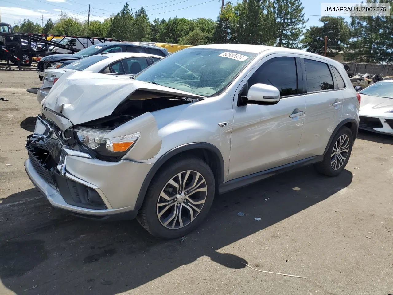 2018 Mitsubishi Outlander Sport Es VIN: JA4AP3AU4JZ007575 Lot: 68680324