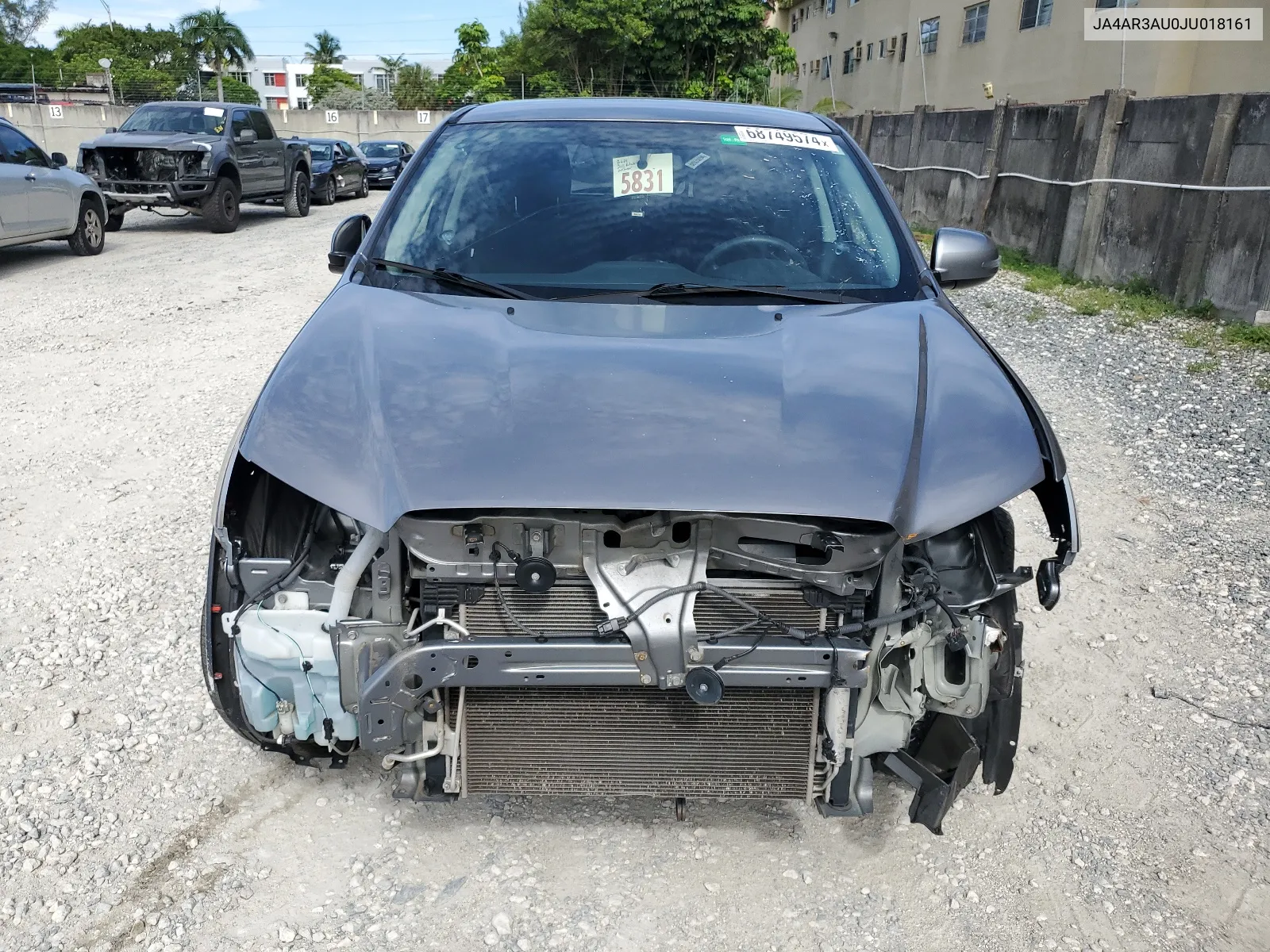 2018 Mitsubishi Outlander Sport Es VIN: JA4AR3AU0JU018161 Lot: 68749574