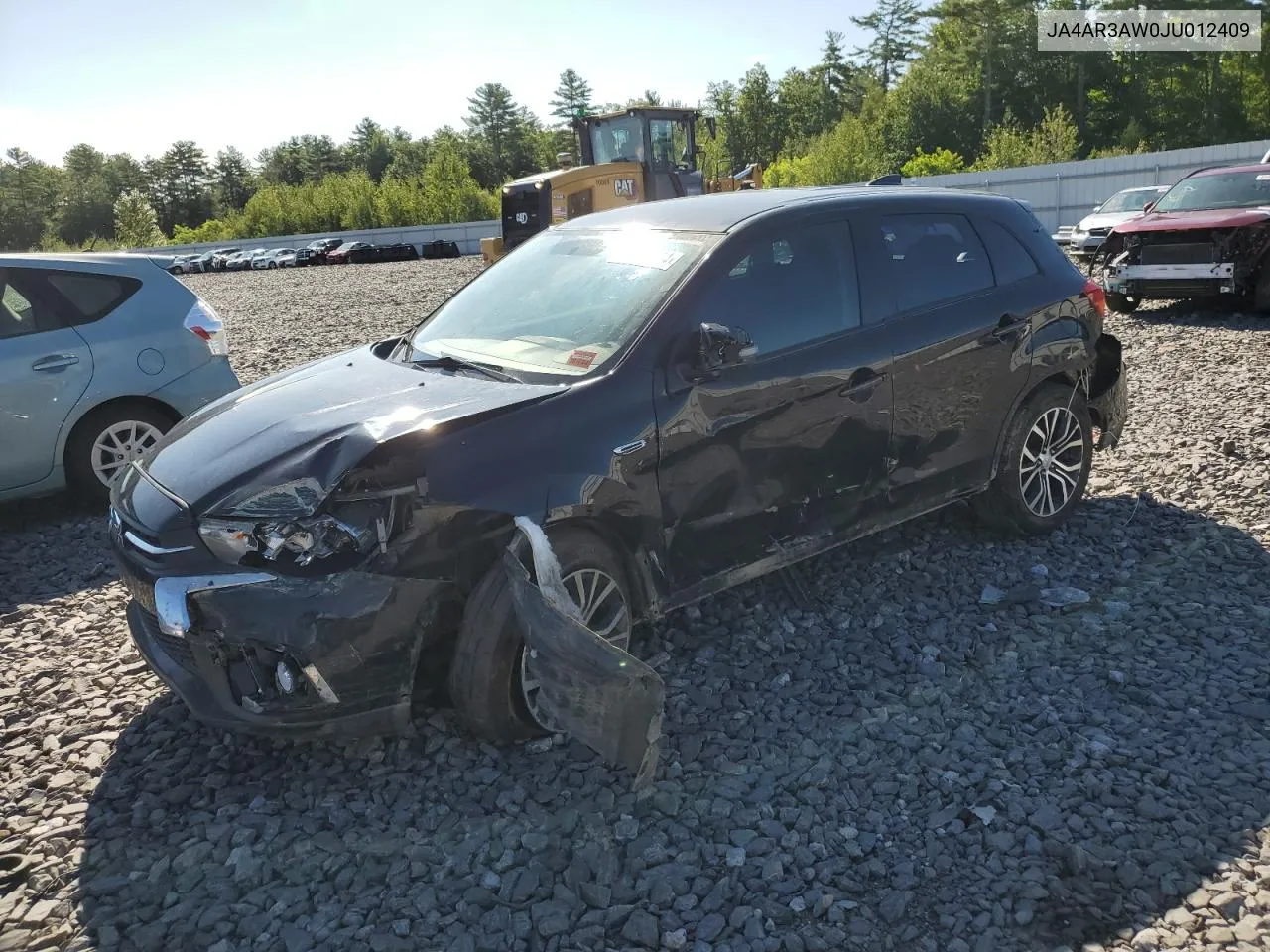 2018 Mitsubishi Outlander Sport Es VIN: JA4AR3AW0JU012409 Lot: 69312104