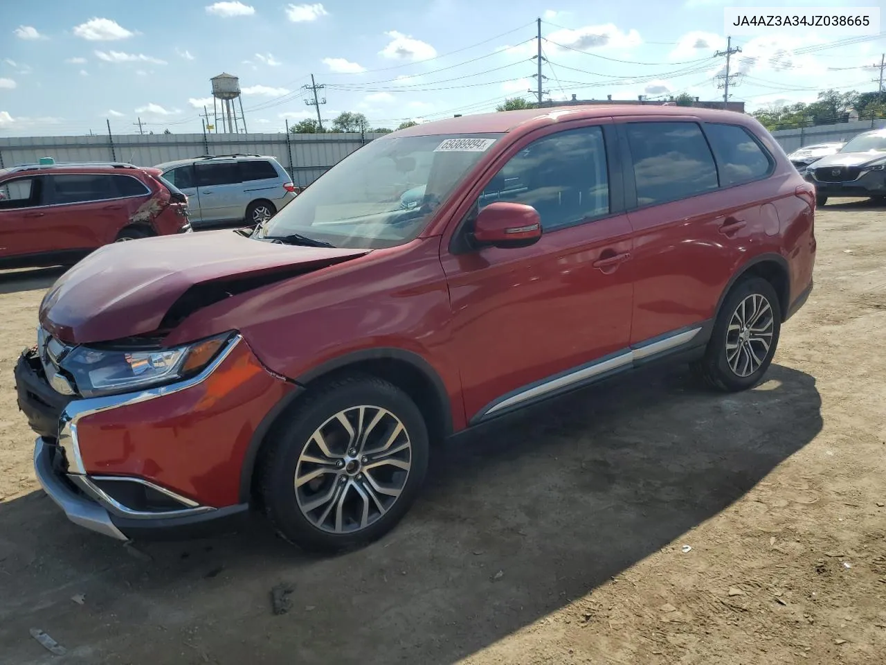 2018 Mitsubishi Outlander Se VIN: JA4AZ3A34JZ038665 Lot: 69389994