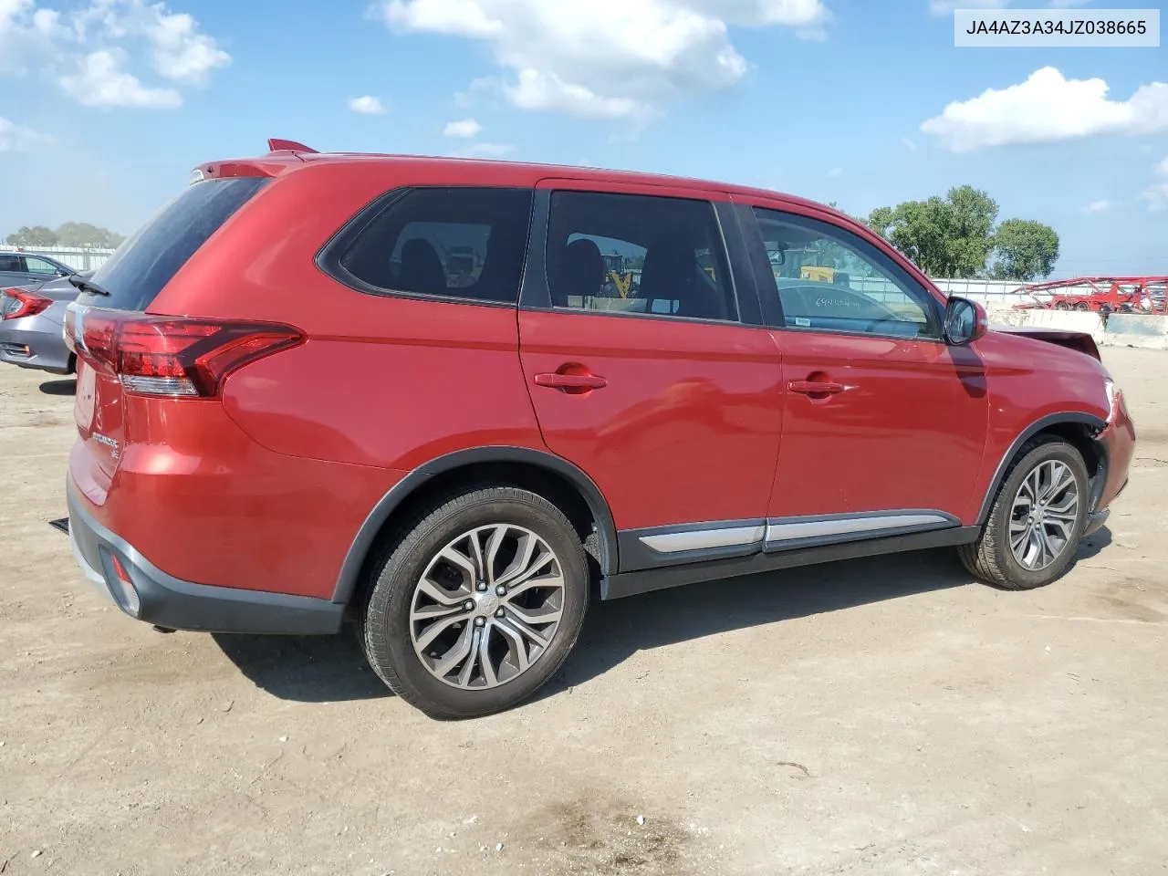 2018 Mitsubishi Outlander Se VIN: JA4AZ3A34JZ038665 Lot: 69389994