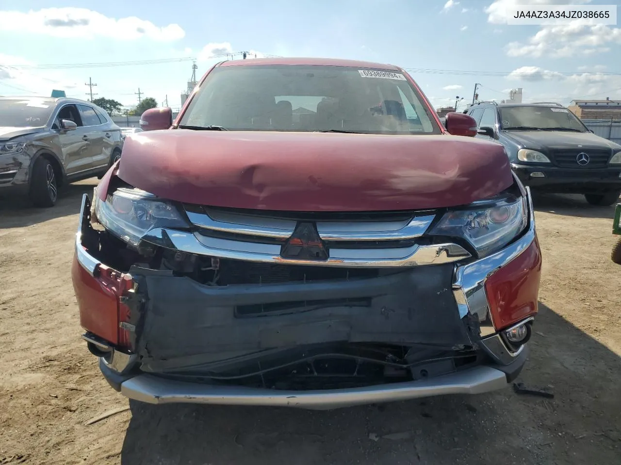 JA4AZ3A34JZ038665 2018 Mitsubishi Outlander Se