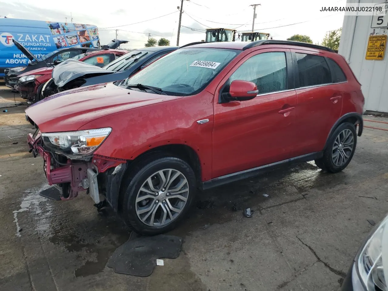 JA4AR4AW0JU022198 2018 Mitsubishi Outlander Sport Sel