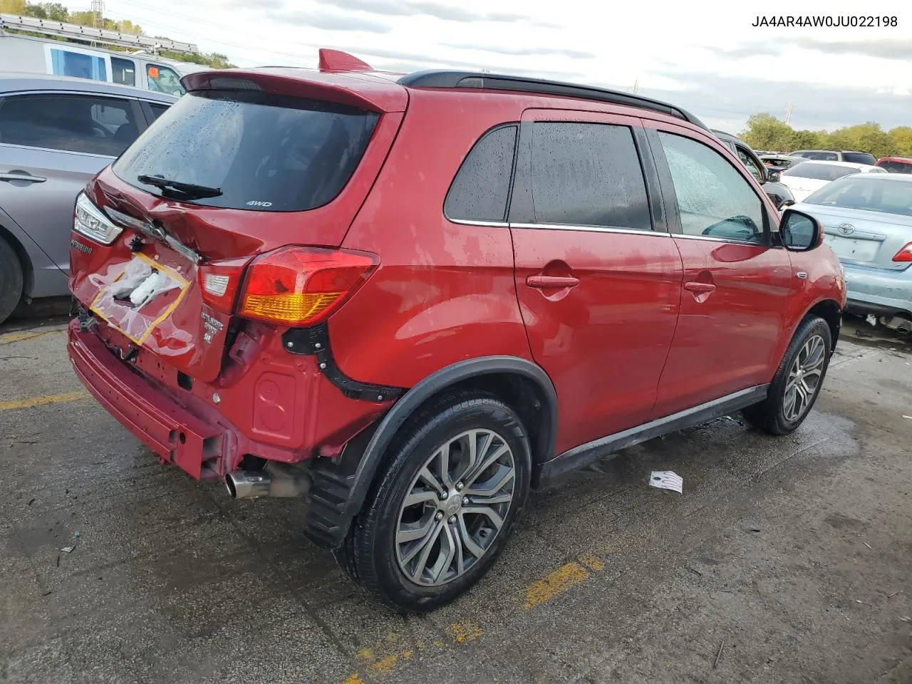 2018 Mitsubishi Outlander Sport Sel VIN: JA4AR4AW0JU022198 Lot: 69459894