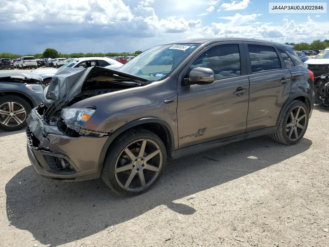 2018 Mitsubishi Outlander Sport Es VIN: JA4AP3AU0JU022846 Lot: 69568054