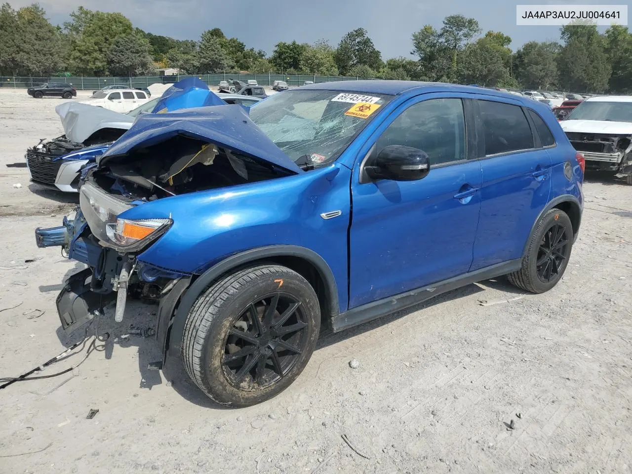 2018 Mitsubishi Outlander Sport Es VIN: JA4AP3AU2JU004641 Lot: 69745744