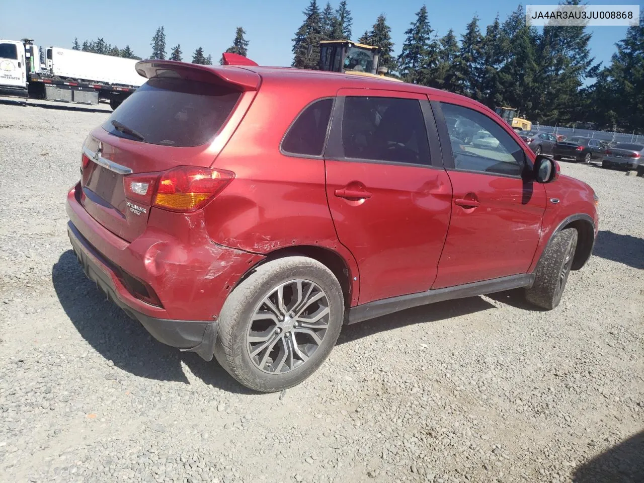 JA4AR3AU3JU008868 2018 Mitsubishi Outlander Sport Es