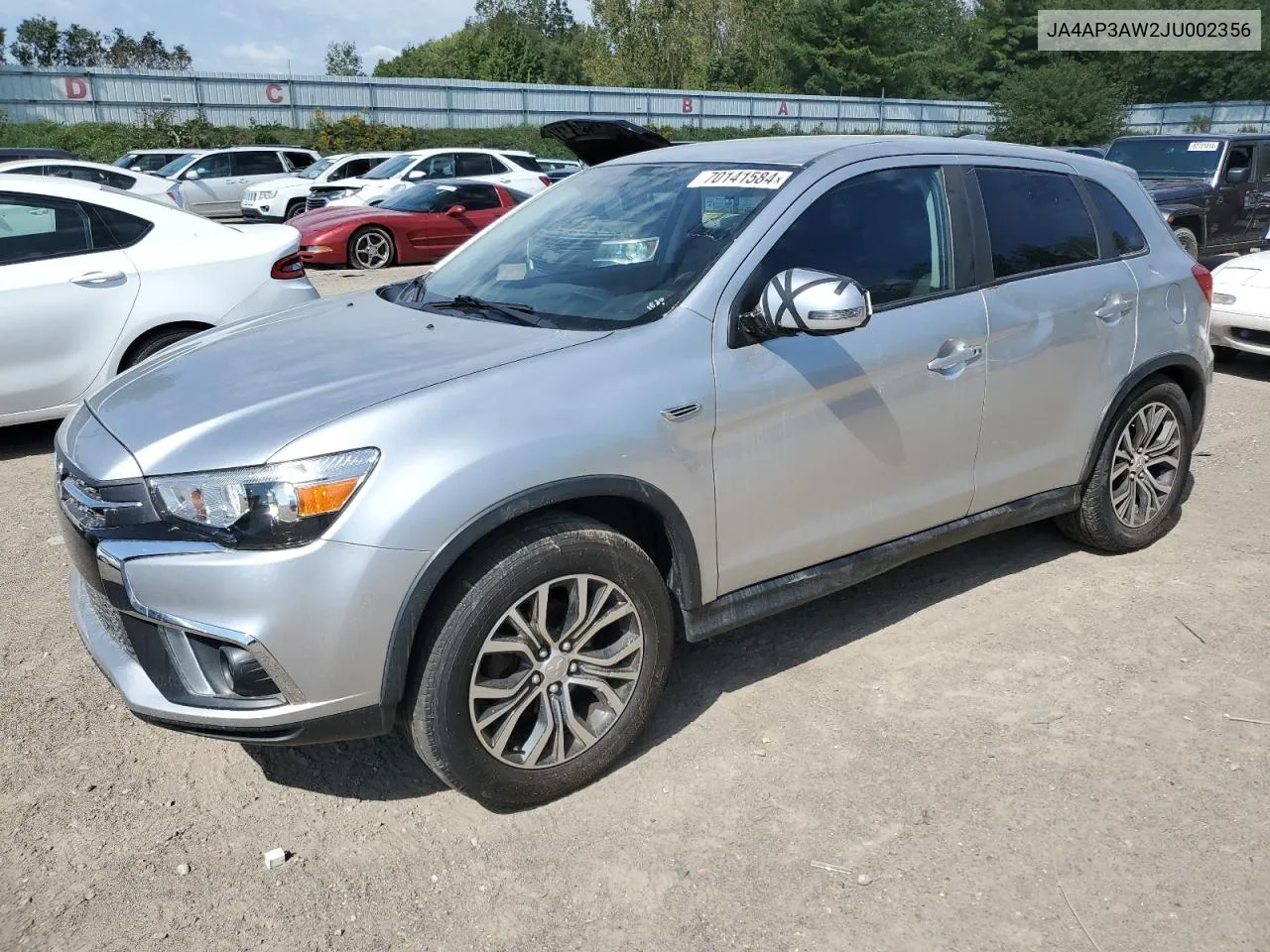 2018 Mitsubishi Outlander Sport Es VIN: JA4AP3AW2JU002356 Lot: 70141584