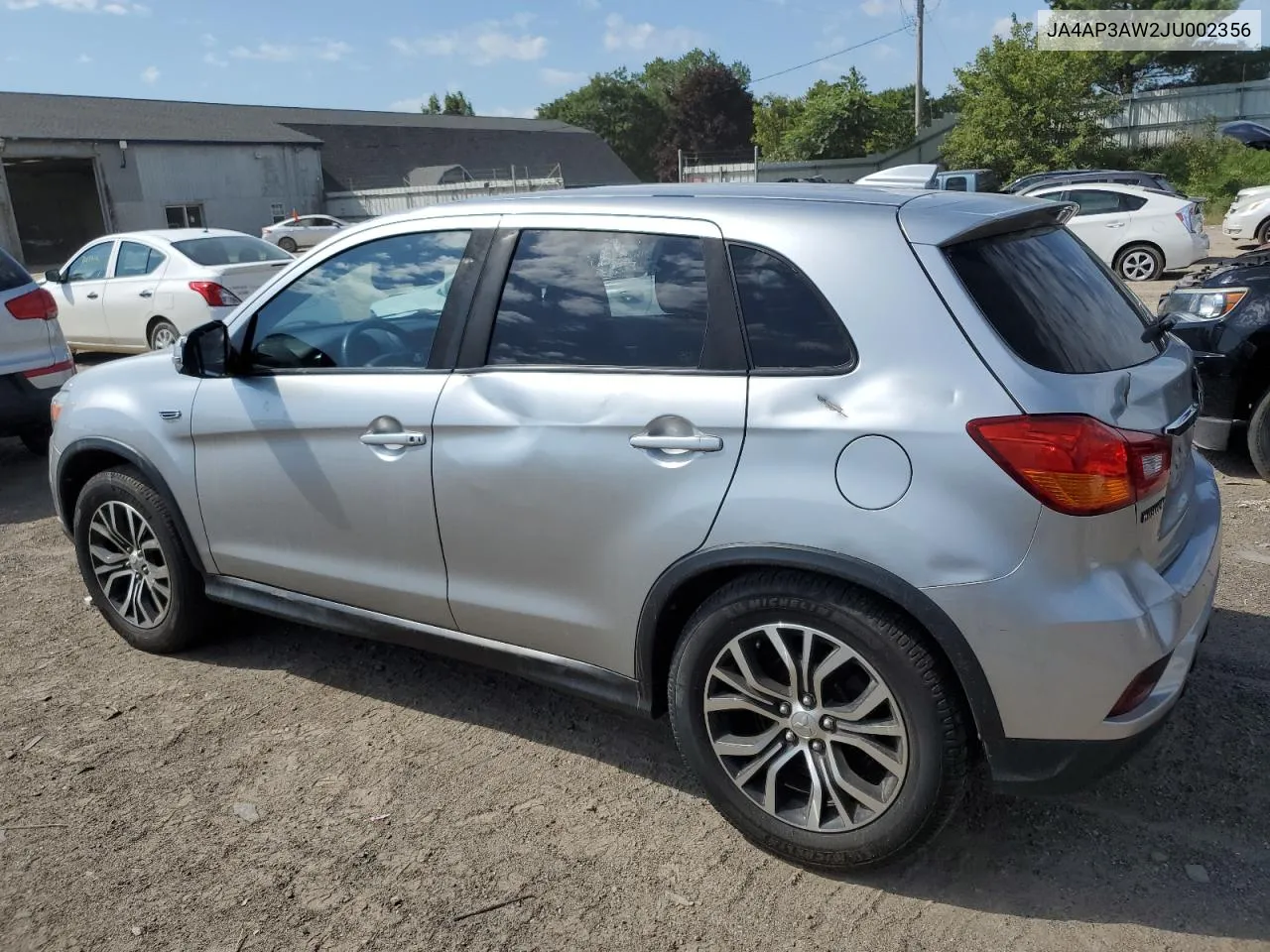 2018 Mitsubishi Outlander Sport Es VIN: JA4AP3AW2JU002356 Lot: 70141584