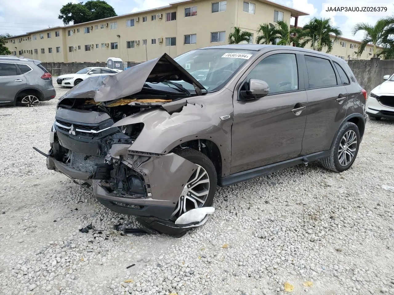 2018 Mitsubishi Outlander Sport Es VIN: JA4AP3AU0JZ026379 Lot: 70307694